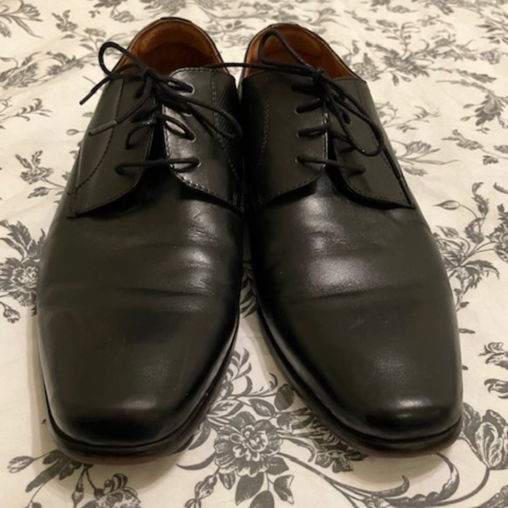Men's Black Florsheim POSTINO  Plain Toe Oxford 9D